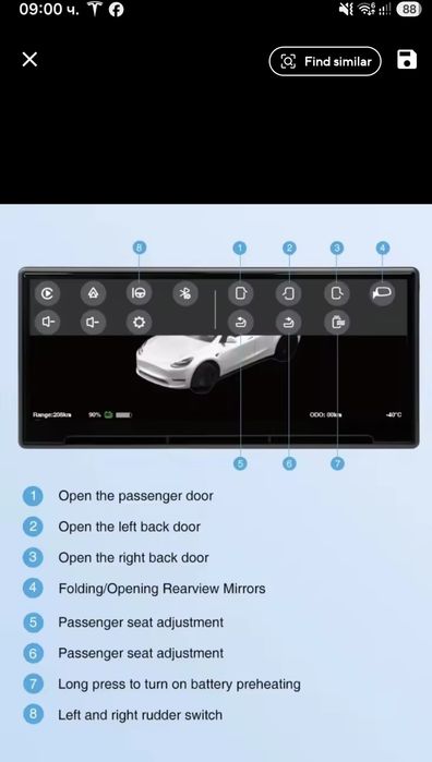 Tesla model 3 / Y dashboard / Екран за Тесла / HEAD UP ДИСПЛЕЙ