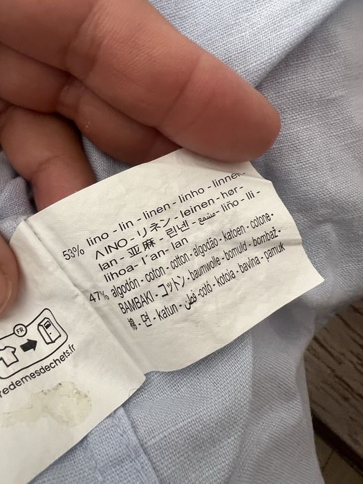Рубашка Zara лён