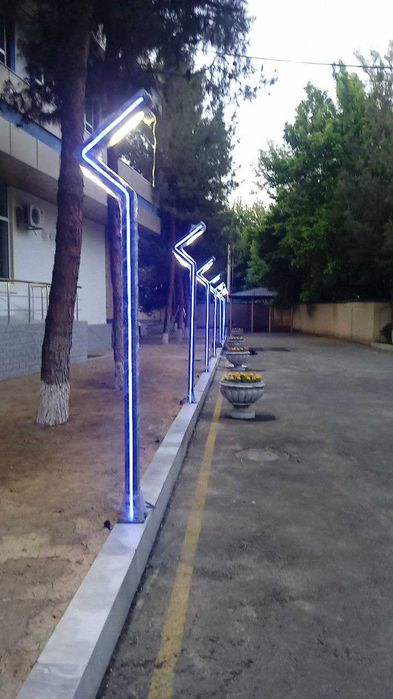 LED Столбы светильник прожектор 3м Stolba Hi-tech