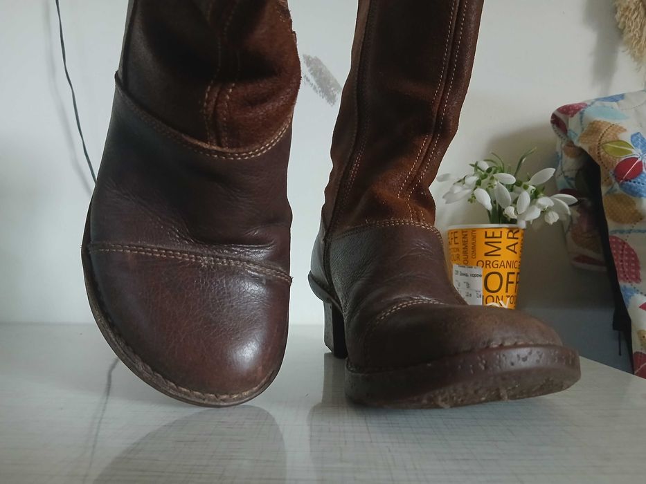 Cowboy art boots Каубойски арт ботуши естествена кожа и велур