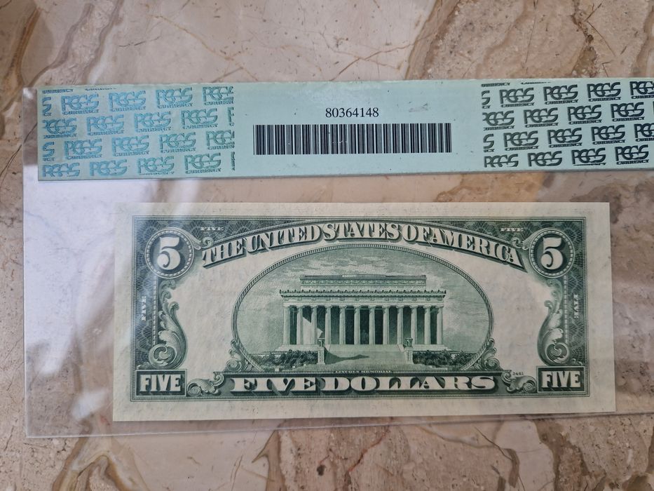 5 долара 1953г грейд  PCGS 64