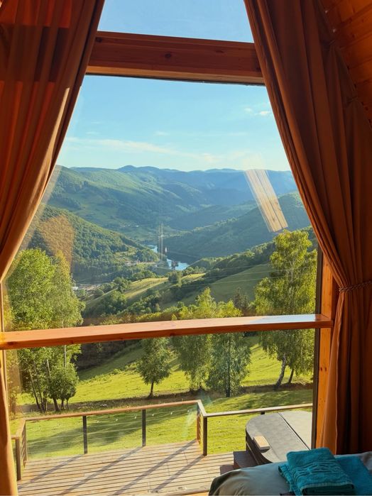 Cabana de inchiriat A-frame SkyDeck Cabin