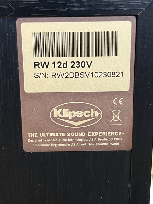 Subwoofer Klipsch RW-12D 230