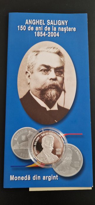 Moneda - Anghel Saligny – 150 de ani de la naștere- ARGINT