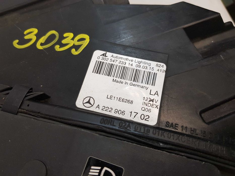 Far stanga full les ILS Mercedes S Class W222 dupa 2014