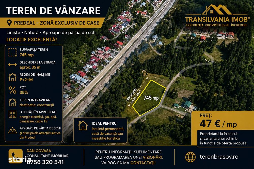 Teren rezidential Predeal zona de case