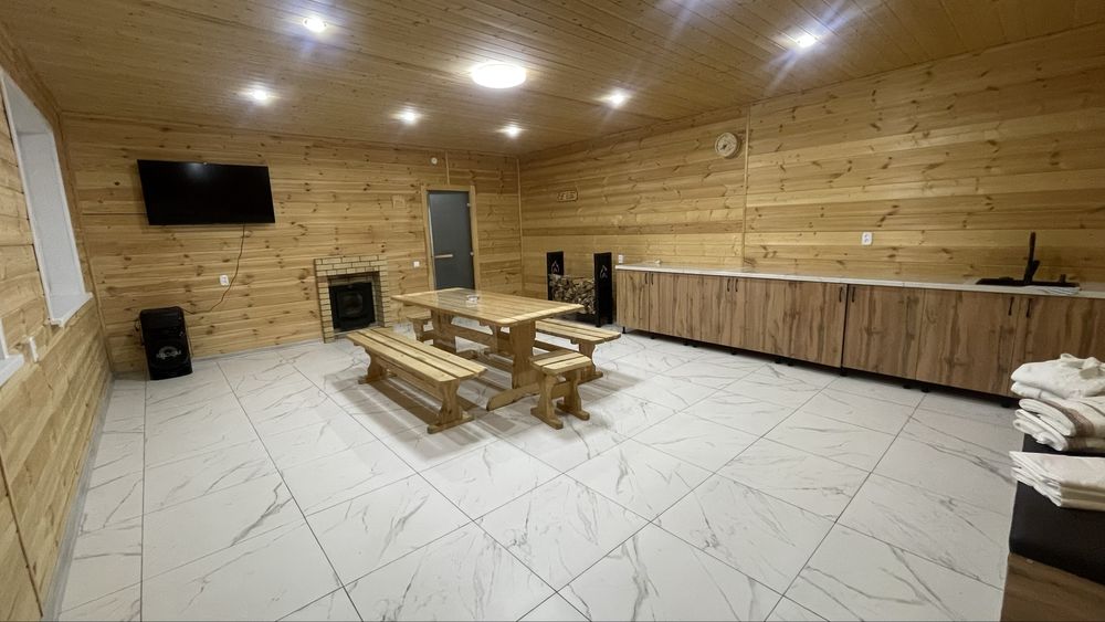 З бани на березовых дровах