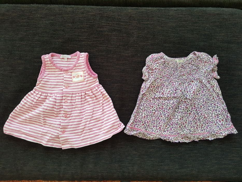 Лот 24 маркови дрешки за момиче 3-6 месеца, ръст 62-68 см