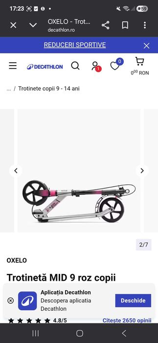 Trotineta copii ca noua