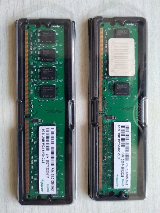 Продам DDR2 Оперативную память ОЗУ 1 GB, 2 GB