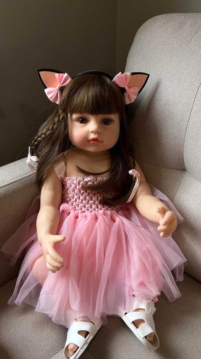 Кукла Reborn  из винила длиной 56 +аксессуары