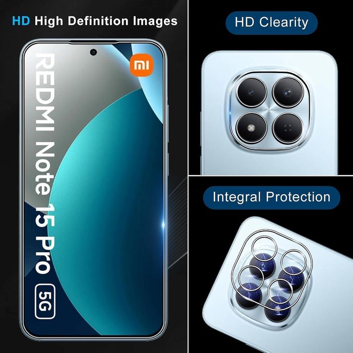 Стъклен протектор за камера за xiaomi redmi note 15 pro 5g