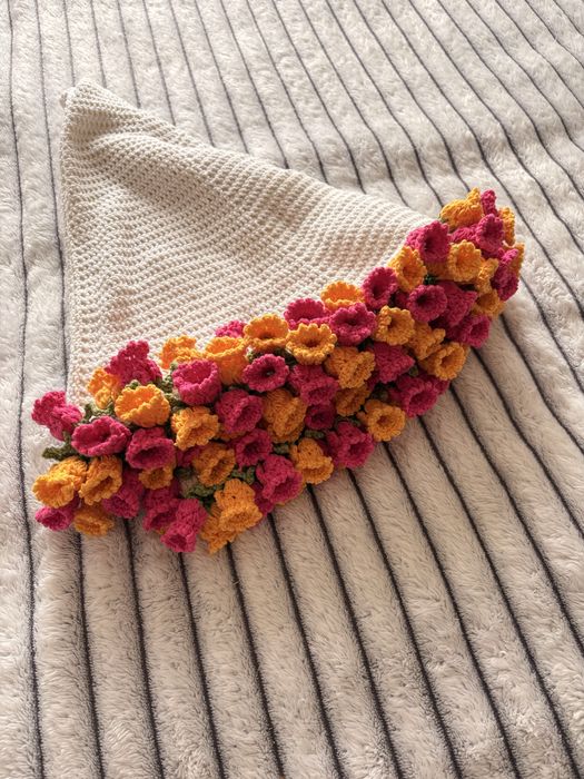 Плед букет/подарок на 8 марта