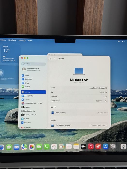 Macbook Air 13 M4 - 256/16GB - Ca Nou