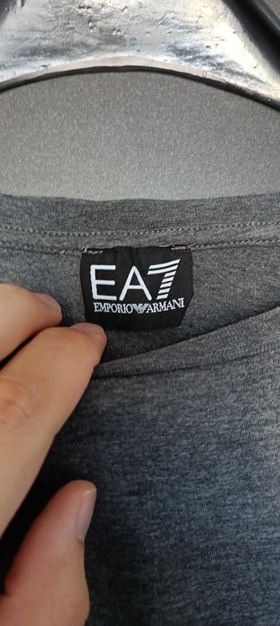 Emporio Armani размер М мъжка фланелка с дълъг ръкав в сив цвят