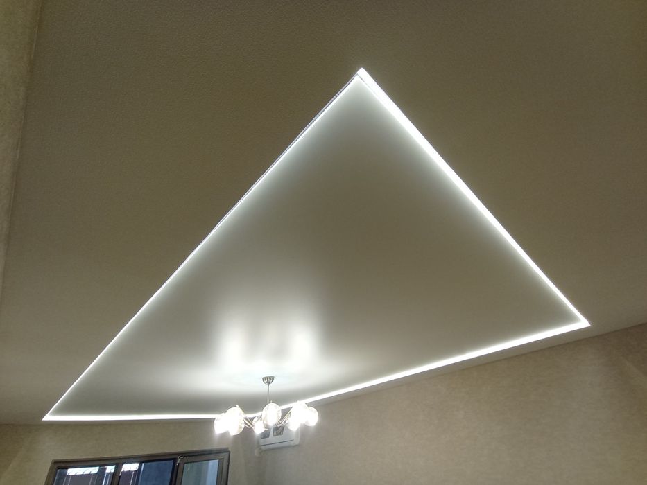 Натяжные и тканевые потолки,, парящие и теневые