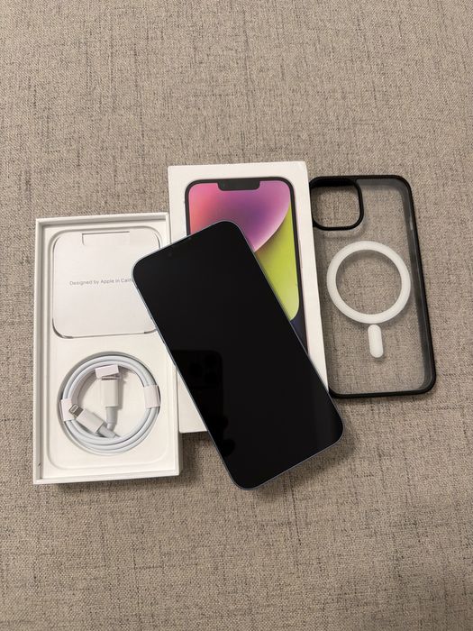 iphone 14 blue de 128gb, impecabil, full box