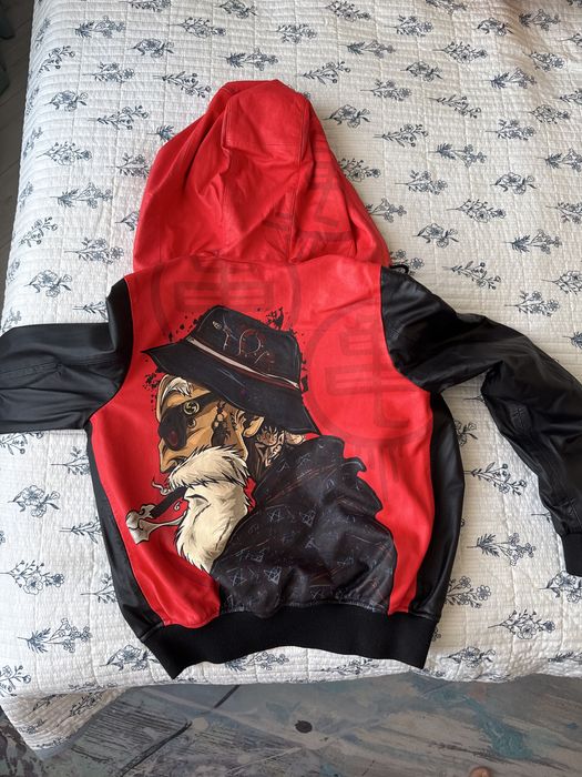 Кожаная ветровка