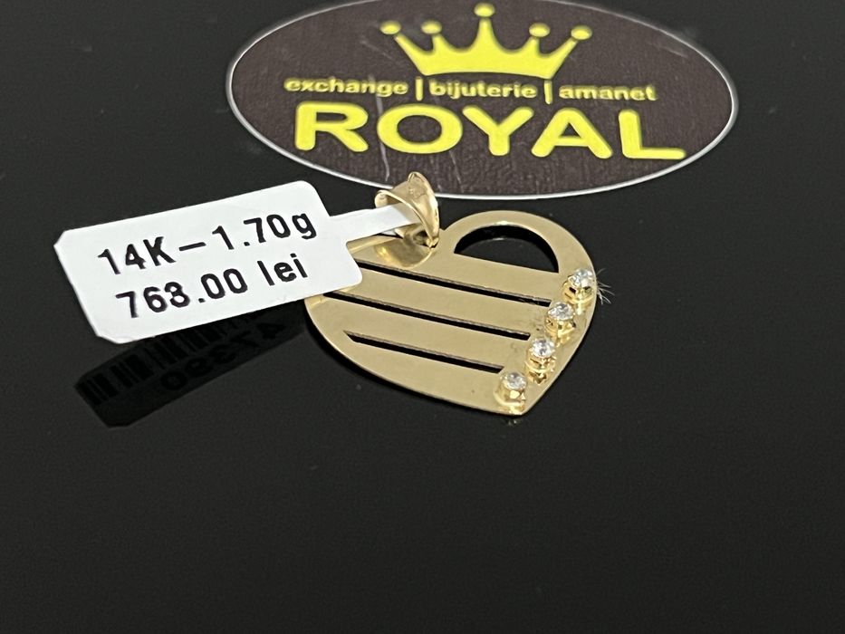 Bijuteria Royal CB : Pandant aur 14k 585  1,70 gr
