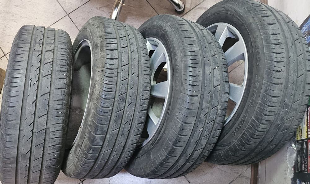 Диски с шинами на Акцент
