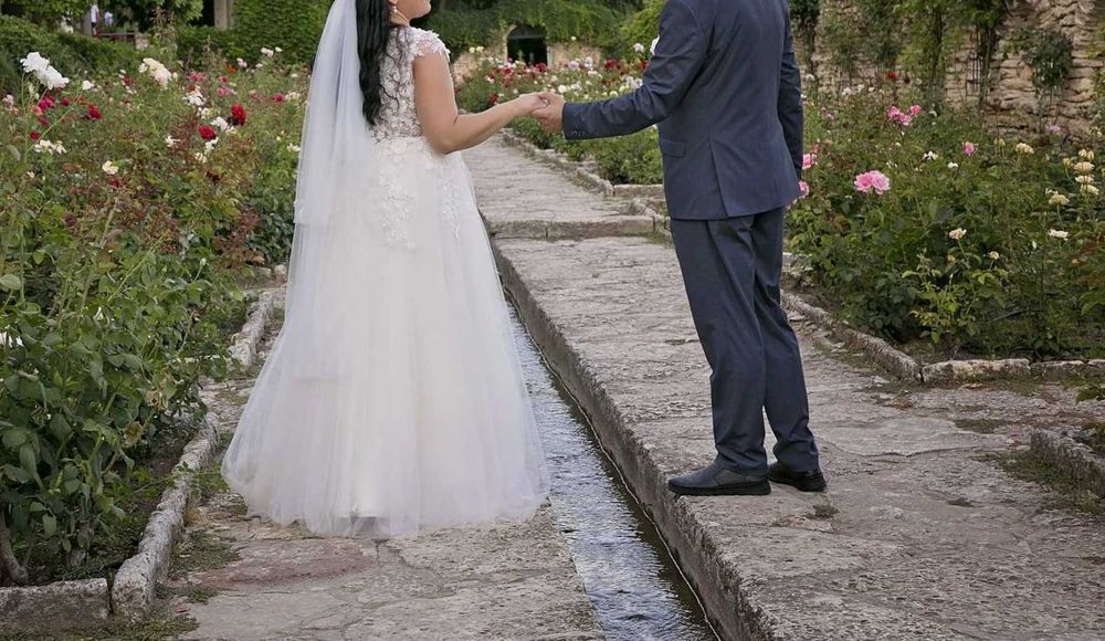 Булчeнска рокля с две поли от Miravision, размер 44 / L