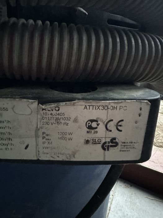 Attix 30-OH PC - Aspirator industrial, clasa de praf H - Nilfisk Alto