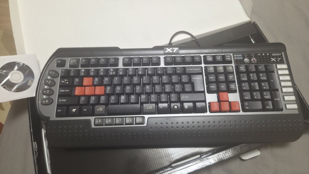 Tastura A4Tech XGame X7-G800V, USB, Negru