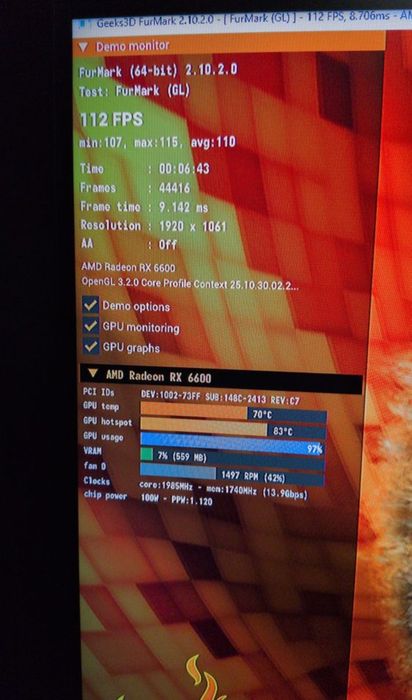 Rx6600 utilizat.