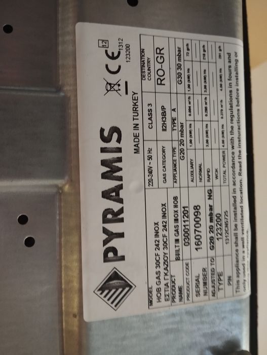 Газов котлон Pyramis