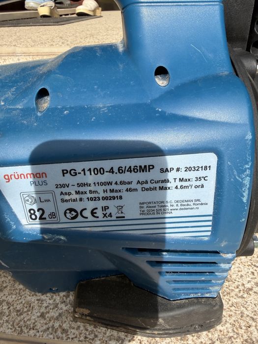 Pompa apa Grunman 1100w
