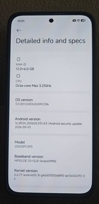 Xiaomi Poco f7 512GB.