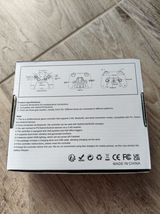DoJoZone Controller wireless pentru PC și Nintendo Switch, cu stație d