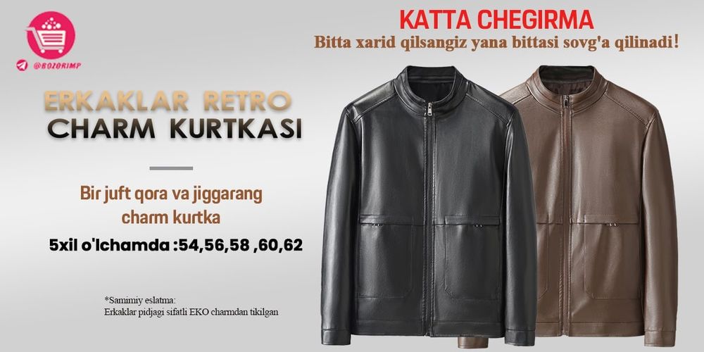 Erkaklar retro charm kurtkasi