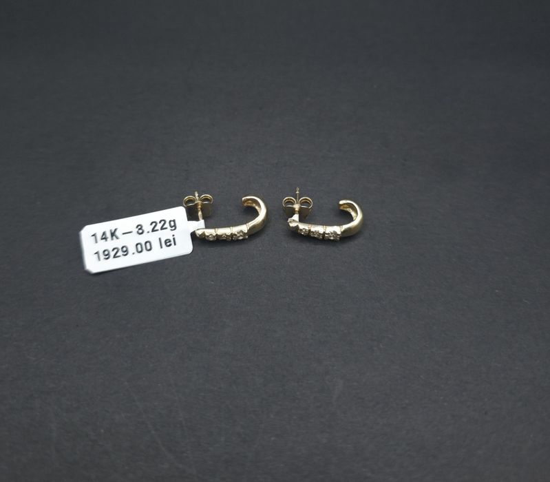 Bijuteria Royal cercei din aur 14k 3.22 gr