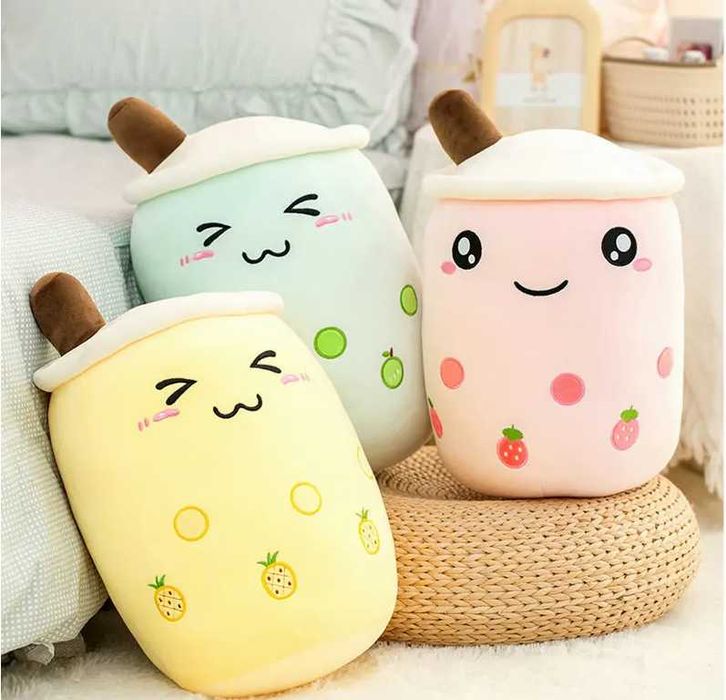 Плюшена играчка Възглавница Бабъл шейк Boba Tea Bubble Tea Cup