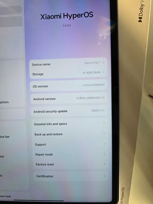 Xiaomi Pad 7 12GB RAM 256GB Qualcomm Snapdragon 7+ Gen 3 144Hz 8850maH
