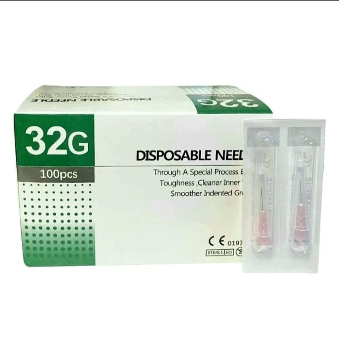 Мезоиглы для косметологов 32G x 4mm, 30G x 4mm
