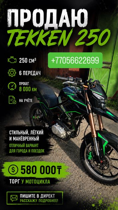 Мотоцикл теккен 250