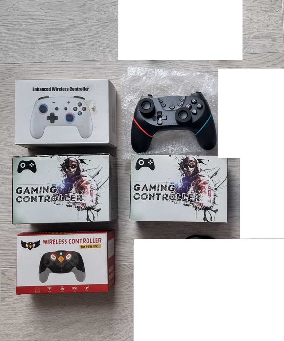 Controllere gaming wireless NOI, manete, gamepad joystick PS4, PC si Nintendo Switch