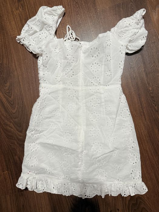 Rochie alba scurta