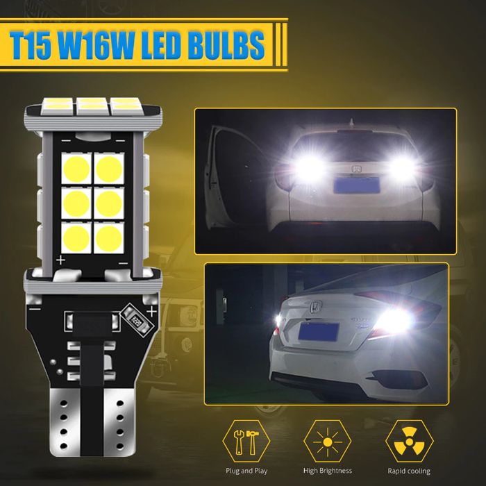 Лед Canbus 2930-11 крушки за заден ход 18LED T15-W16W 3030SMD