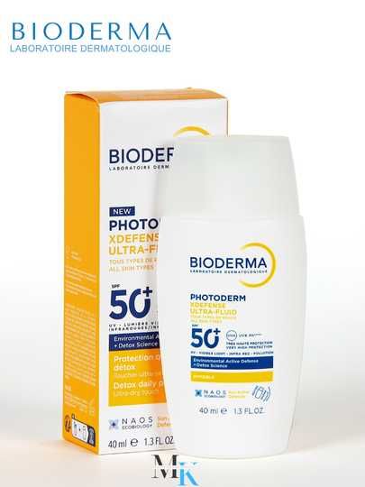 Yuz uchun quyoshdan himoya Bioderma,SPF 50+,namlovchi flyuid -  40 ml