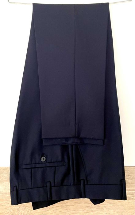 Официален мъжки вълнен костюм за сватба/абитуриент - размер 52R