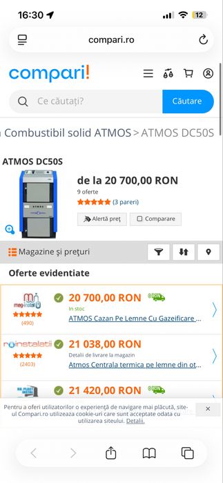 Centrala pe lemne