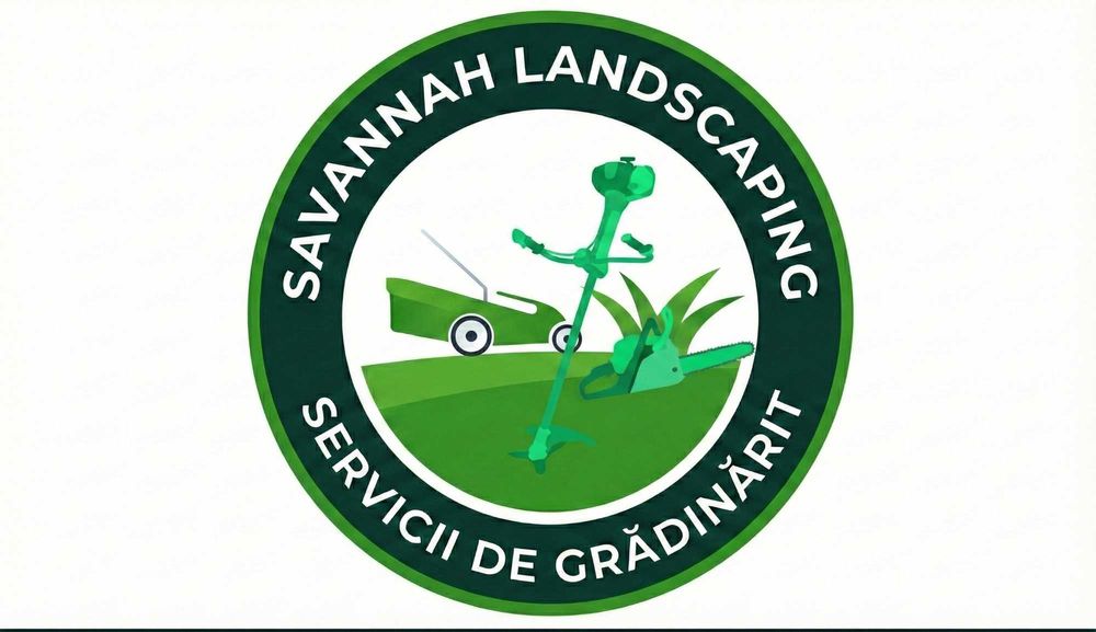 Tuns iarba, gazon, gard viu si pomi