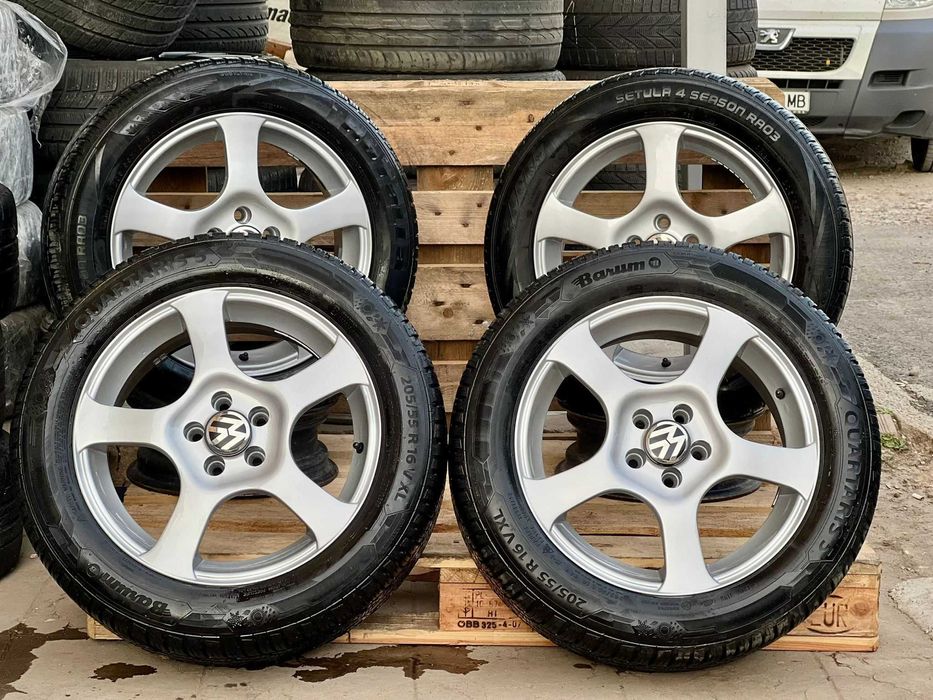 Джанти 16 5х100 със зимни гуми Barum – Golf 4, Bora, Octavia 5x100