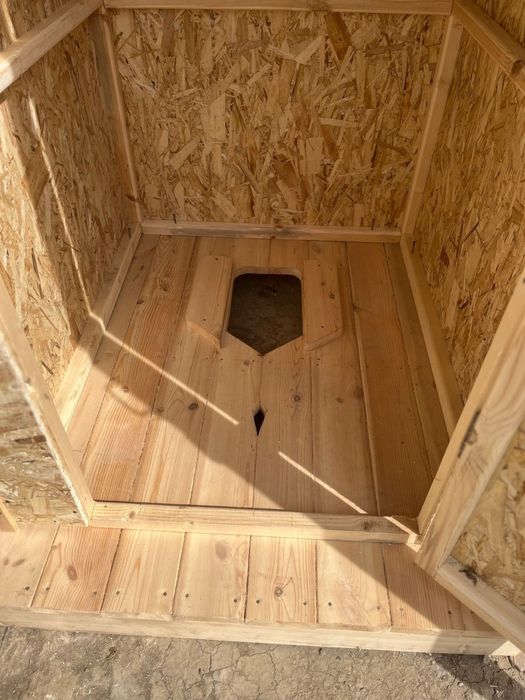 ОСБ- дан, агаштан туалет