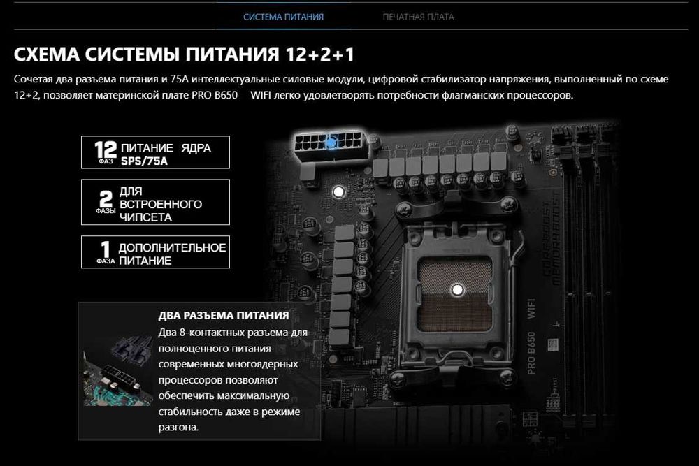 MSI B650 материнская плата