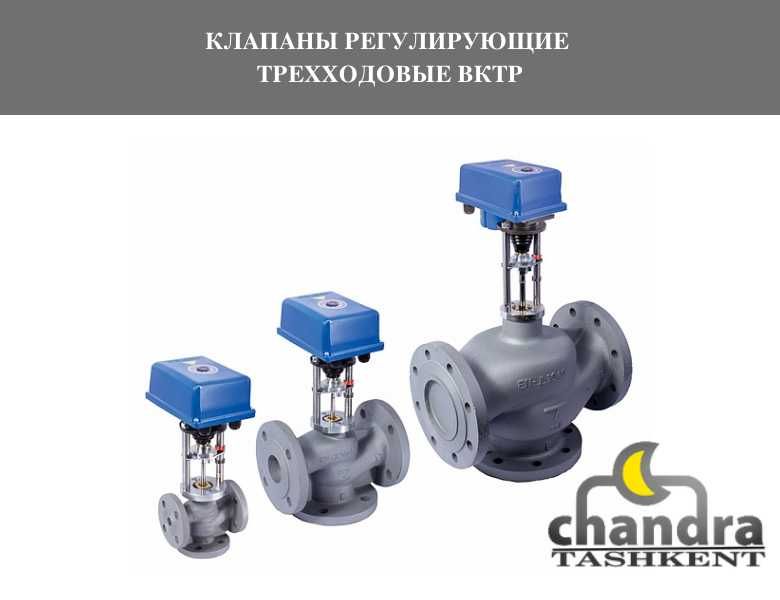 КЛАПАНЫ РЕГУЛИРУЮЩИЕ двухходовые, трехходовые с электроприводом