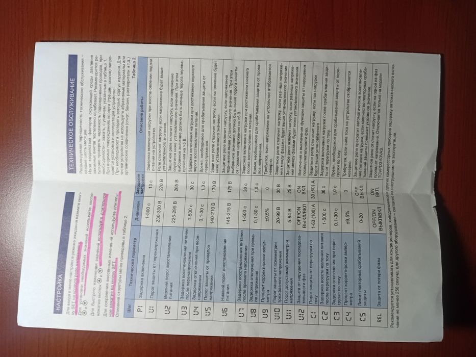 Реле напряжения и силы тока